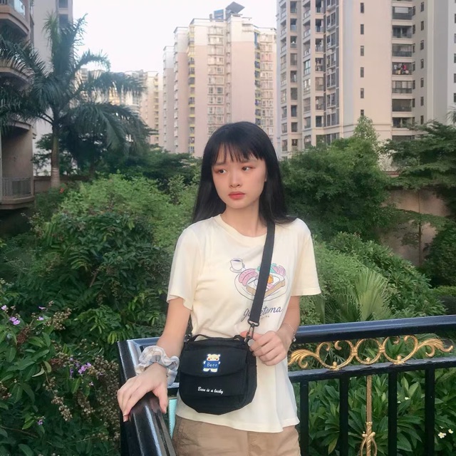 Túi đeo chéo size nhỏ gấu siêu cute Beoo (hình thật)