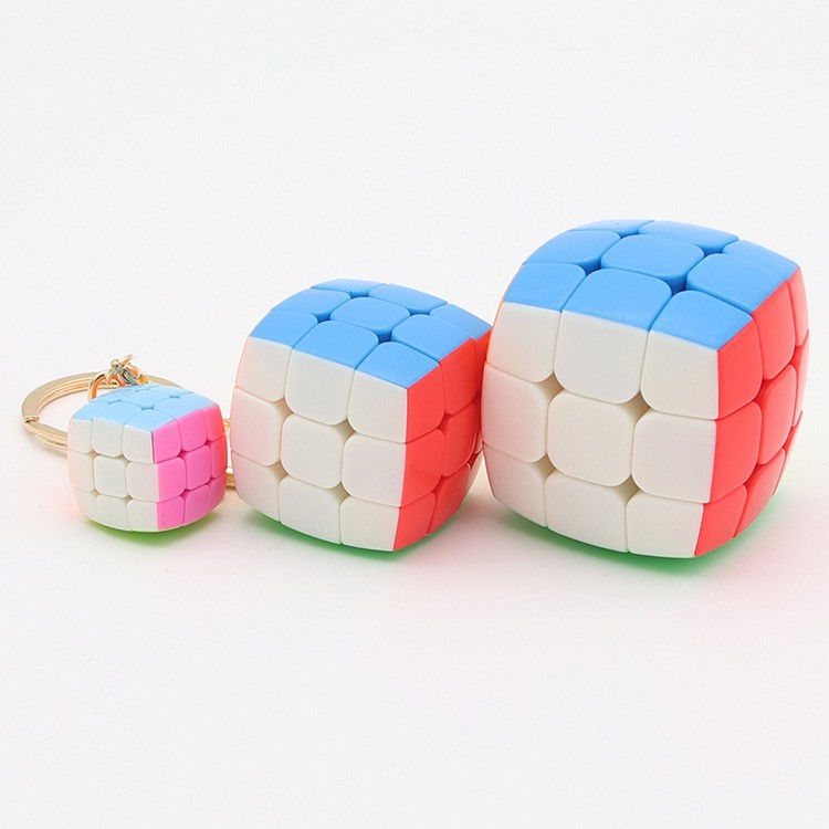 Yongjun Mini Keychain Bread 3x3x3 Magic Cube Key Ring Decoration Cube toys Khối Rubik  lego minecraft