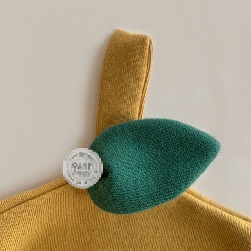 Bộ Áo Liền Quần Bằng Cotton Mềm Mại Tay Dài In Họa Tiết Trái Cây Kèm Nón Cho Bé Trai / Gái
