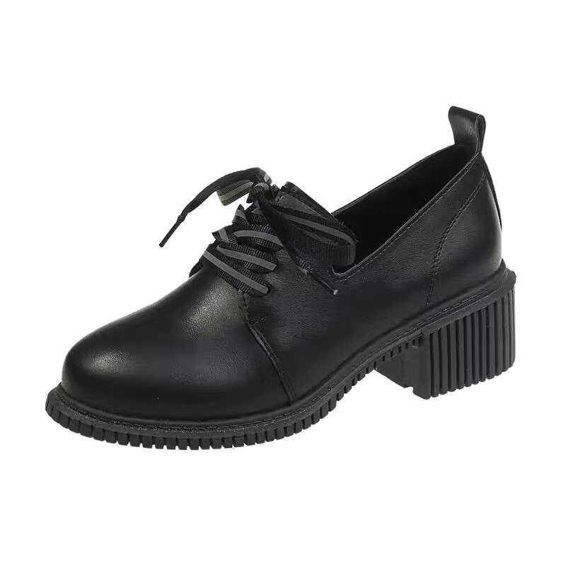 [HÀNG CÓ SẴN] Giày da nữ, Giày Oxfoxd nữ, giày mũi tròn, giày da PU mềm đẹp | BigBuy360 - bigbuy360.vn