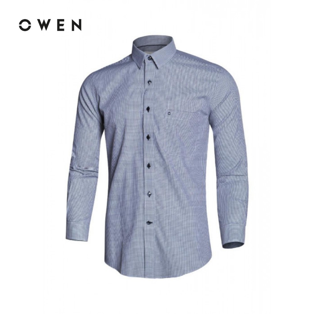 Áo Sơ mi dài tay nam Owen Cotton kiểu dáng Regularfit - AR91066D