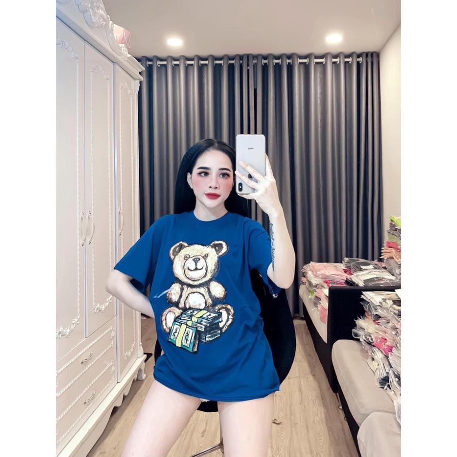 áo thun phông họa tiết con gấu cao cấp đẹp hot trend mã 10