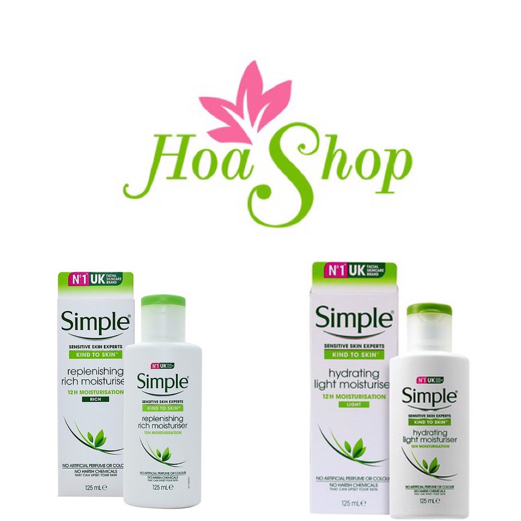 Kem Dưỡng cho Da Khô Simple Replenishing Rich moisturiser (Bill Anh)