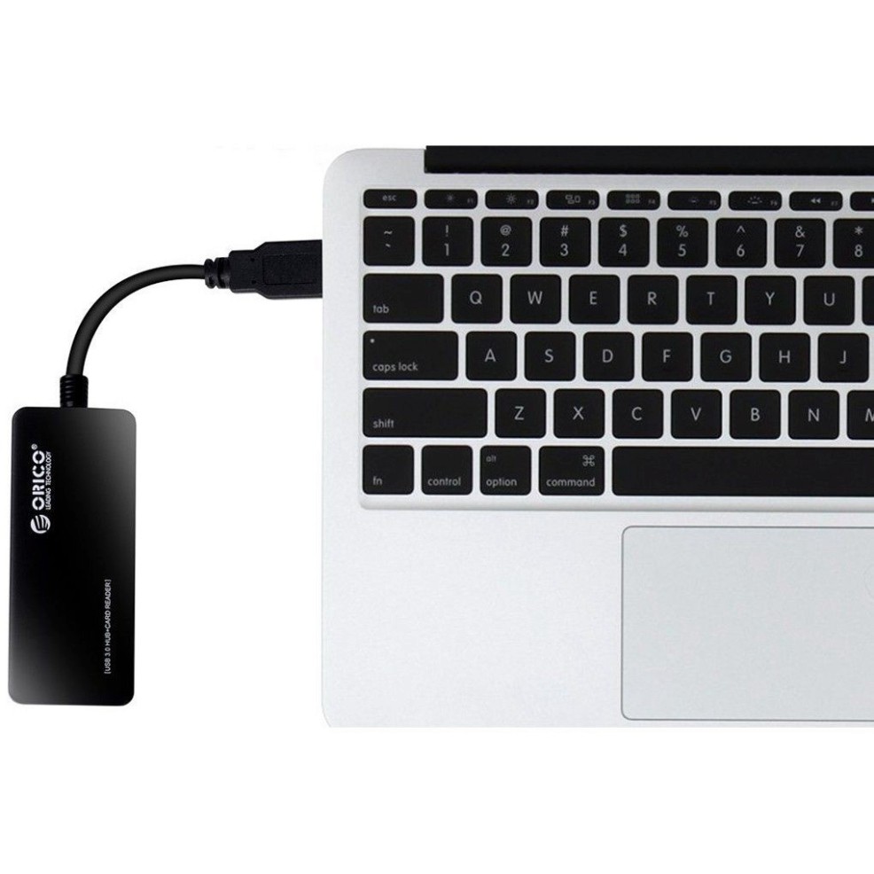 Bộ Chia HUB USB 2.0 Orico H3TS-U2 3 Cổng (Tích Hợp Đầu Đọc Thẻ Nhớ TF/SD) - Hàng Chính Hãng bảo hành 12 tháng