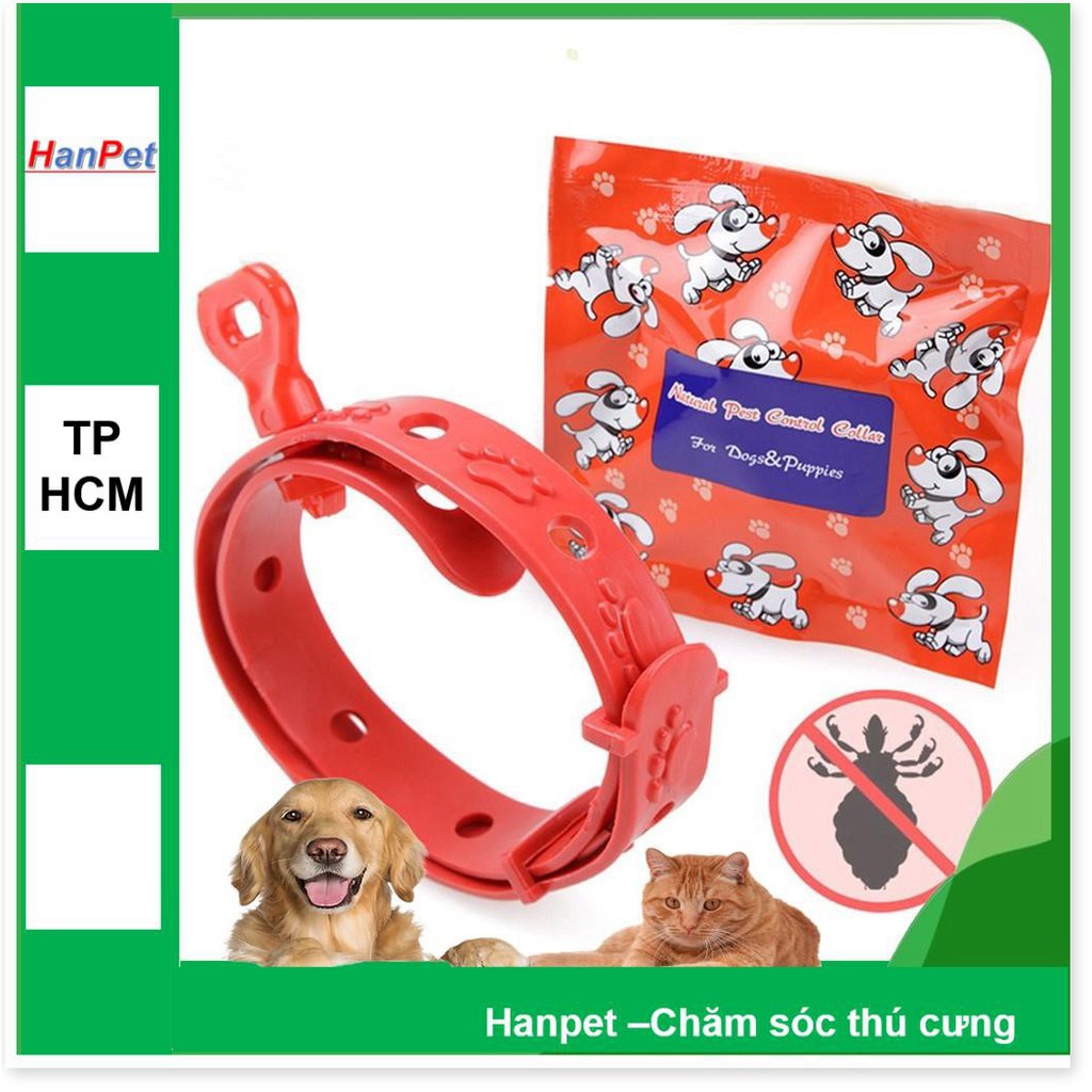 LN HP - Vòng chống rận Hanpet 19k chống ve bọ chét hiệu quả 4 tháng cho chó mèo thú cưng vòng đeo cổ chống ve rận