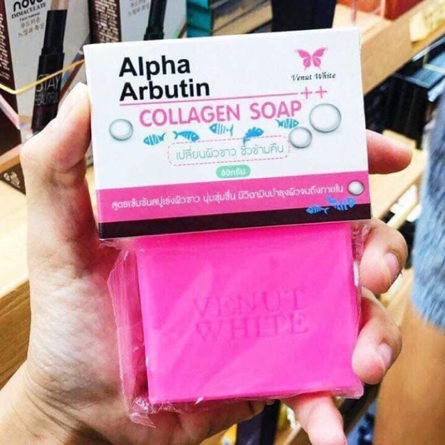 Soap trắng da alpha arbutin thái lan
