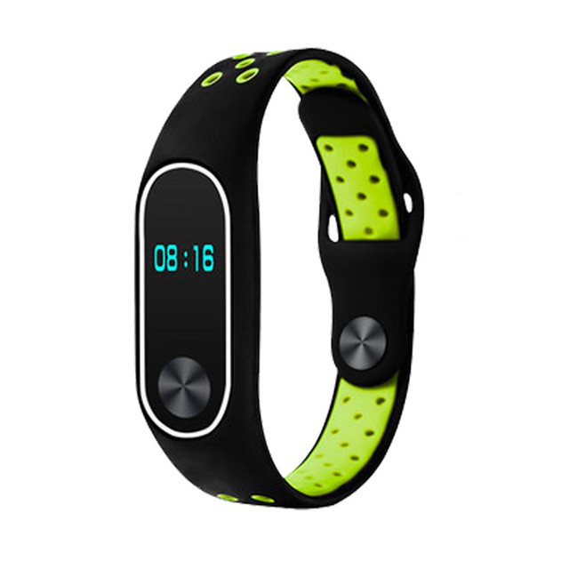 AMORUS Dây đeo silicon cho đồng hồ thông minh Xiaomi Mi Band 2 - Màu Đỏ