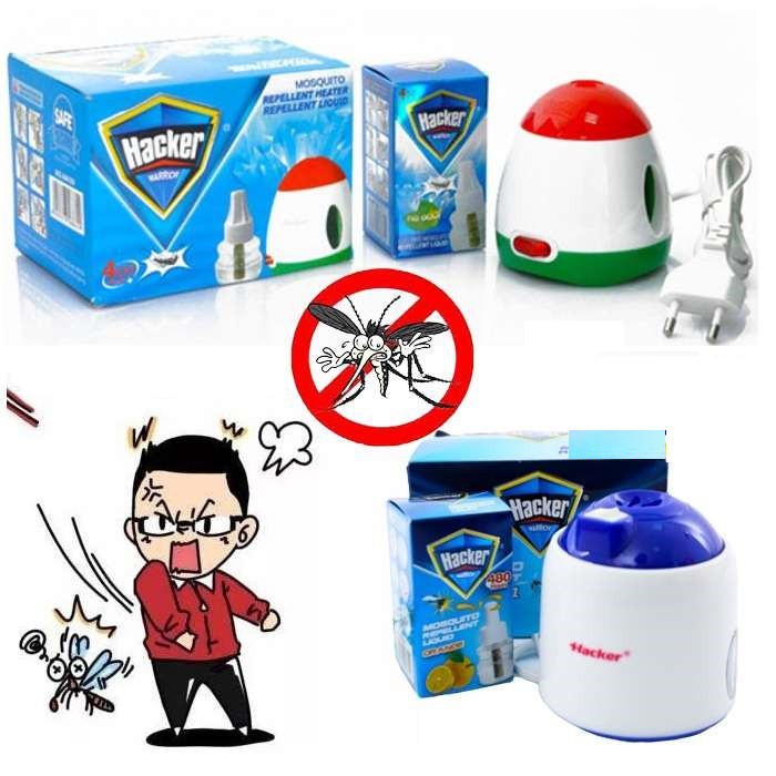 COMBO MÁY ĐUỔI MUỖI HACKER XÔNG TINH DẦU + 1 LỌ TINH DẦU (45ML)