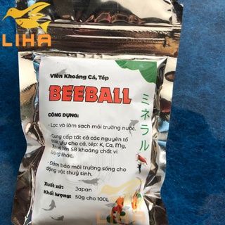 Viên Khoáng Cá, Tép BeeBall 50gr - Khoáng Viên Nhật Cho Hồ Tép, Cá Cảnh