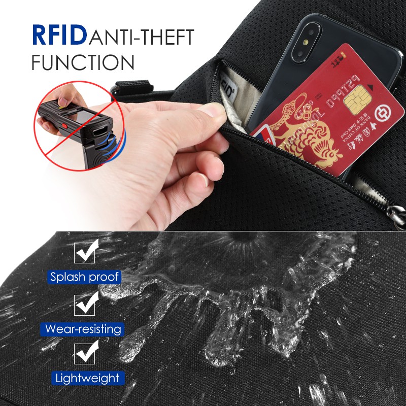 Túi Đeo Chéo Tigernu Chống Quét RFID 7.9" 8093