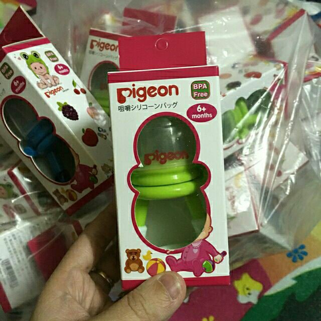 Túi nhai ăn dặm silicon Nhật Bản. Túi nhai ăn dặm