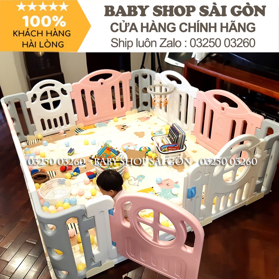 Bộ quây cũi Nhựa Hàn Quốc Newber Kitty bo góc cao cấp 1m8x2m( Quây bóng siêu dày dặn - Siêu chắc chắn)