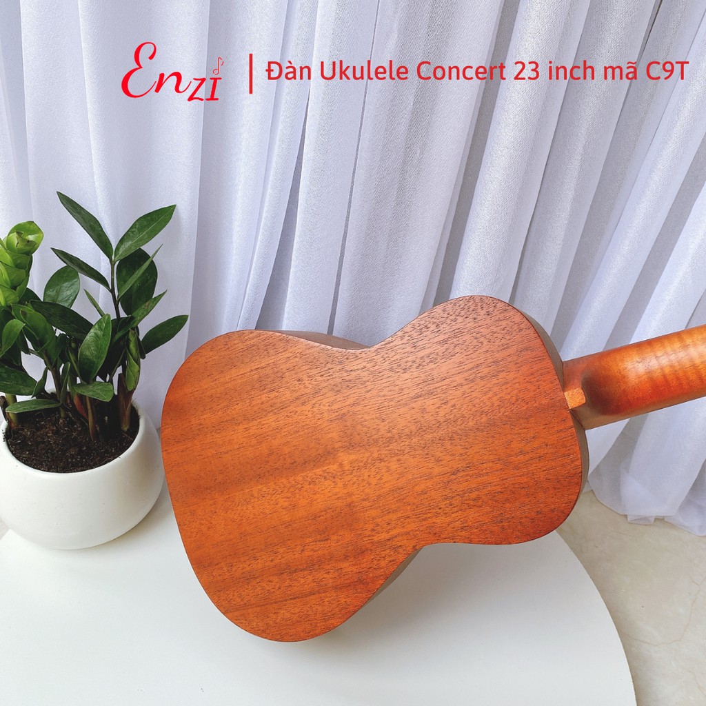 Đàn ukulele concert Enzi C9T màu gỗ phong cách cổ điển, âm thanh vang sáng giá rẻ chất lượng