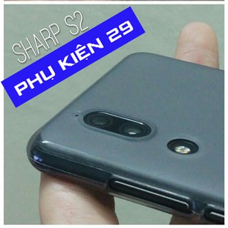 [Sharp S2] Ốp lưng silicon đen nhám Pudini