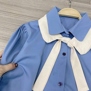 áo sơ mi nữ cổ sen