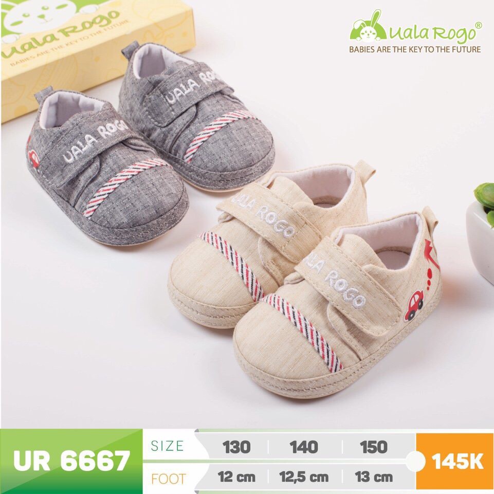 Giầy Tập Đi Uala & Rogo – UR 6667 Vàng – Ghi