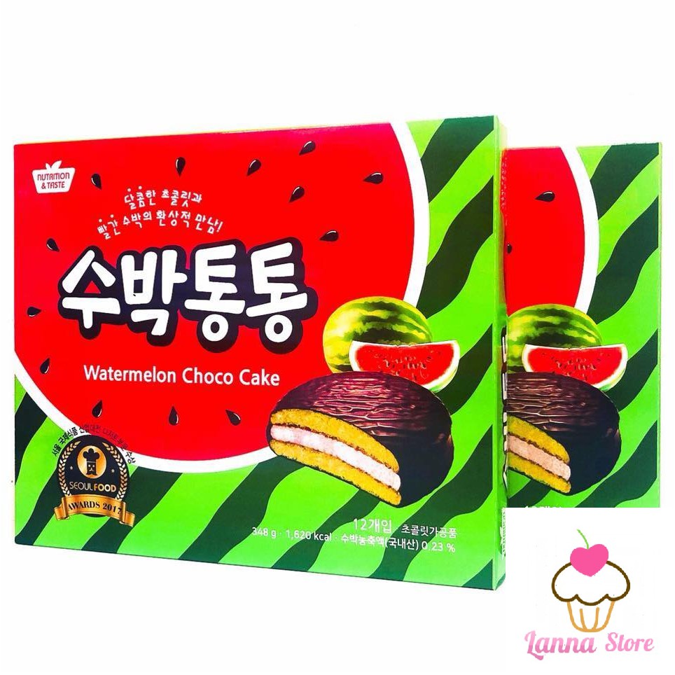 Chocopie dưa hấu SFCBio hộp 12 bánh - Hàn Quốc 🇰🇷.