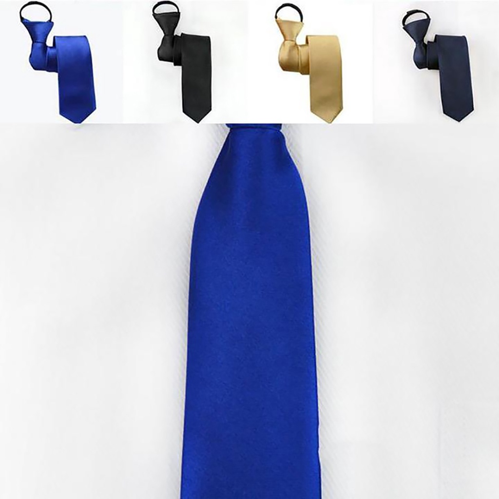 Cà vạt thắt nơ màu xanh dương thiết kế thoải mái hiện đại