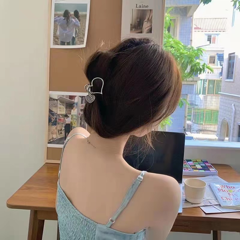 Kẹp Tóc Kim Loại Hình Cá Mập Phong Cách Hàn Quốc