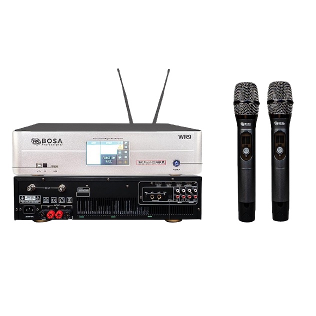 Đẩy liền vang số Bosa WR9 tích hợp micro không dây ( có bluetooth - optical )
