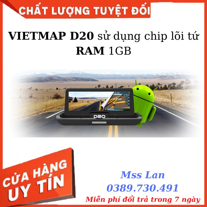 Camera Hành Trình Đặt Taplo Ô Tô VIETMAP D20 Màn Hình Gập Tự Động, Có Camera Lùi + Tặng Kèm Thẻ Nhớ 16GB, Sim Dữ Liệu 3G