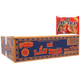 Combo 4 gói Mỳ ăn liền Acecook Mỳ lẩu thái tôm chua cay gói 80g