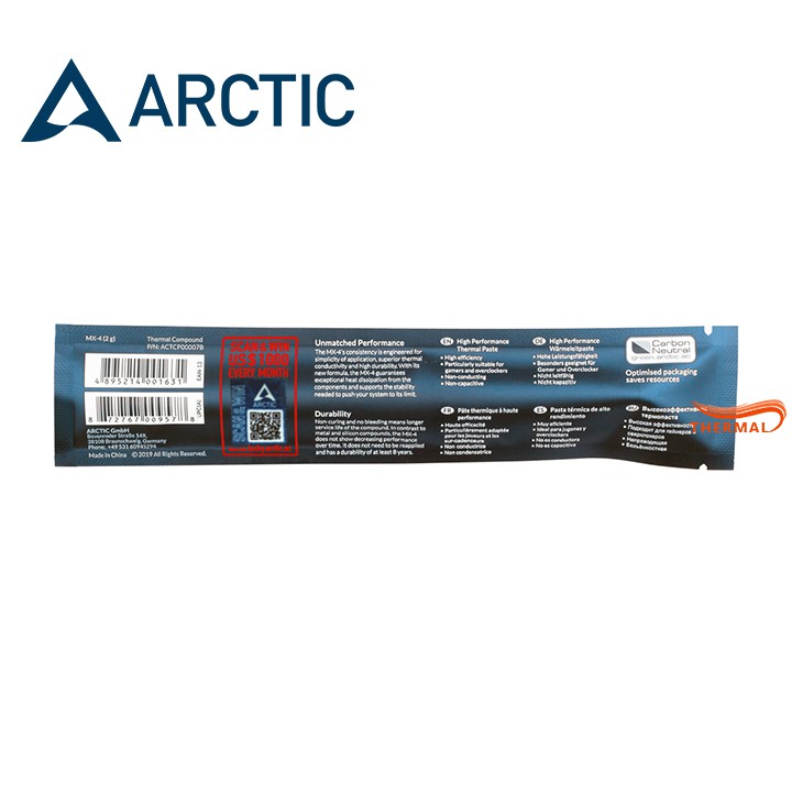 Keo tản nhiệt Arctic MX-4 2g - Lựa chọn tối ưu cho người dùng thông minh