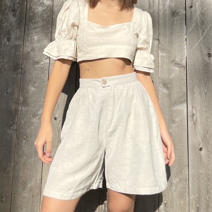AMEGON Quần Shorts Ngố Linen JOY SHORTS
