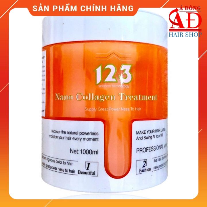 [Chính hãng] [Siêu rẻ] Hấp dầu dừa 123 Collagen Nano 1000ml