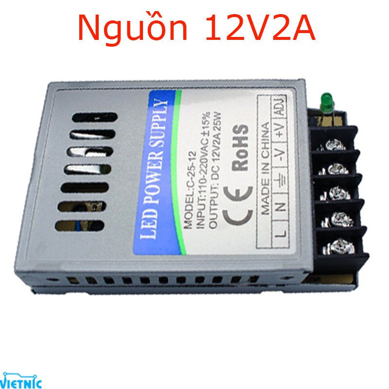 NGUỒN 12V 2A - BỘ CHUYỂN ĐỔI NGUỒN 220V SANG 12V 2A