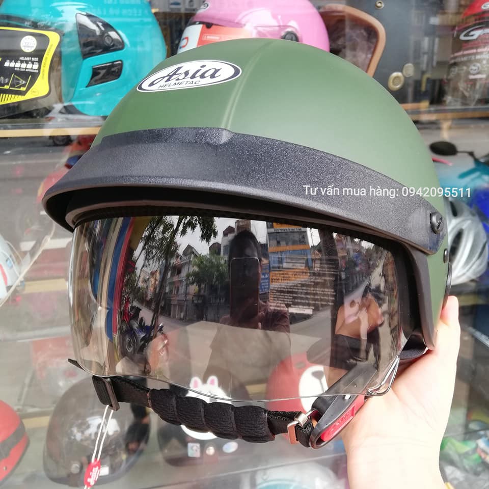 Mũ bảo hiểm kính âm Asia MT139 chính hãng - Nhiều màu