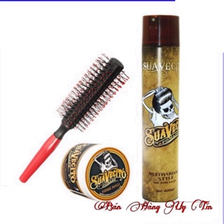 Combo gôm sáp tạo kiểu Suavecito tặng kèm lược