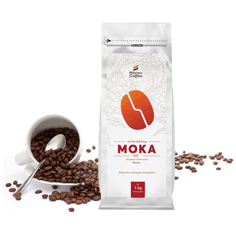 Cà Phê Hạt Rang MOKA Cơ Bản - 250g / 500g / 1kg - Honee Coffee