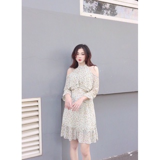 Đầm hở vai tay dài công chúa xinh xắn