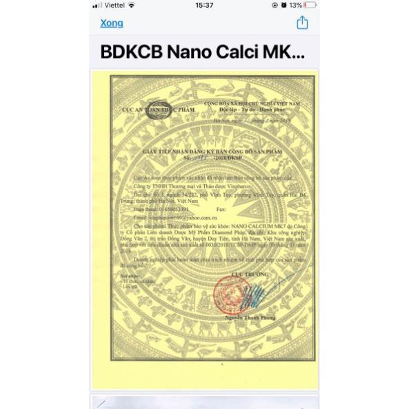 NANO CALCIUM MK7 - viên uống bổ sung canxi cho mọi lứa tuổi