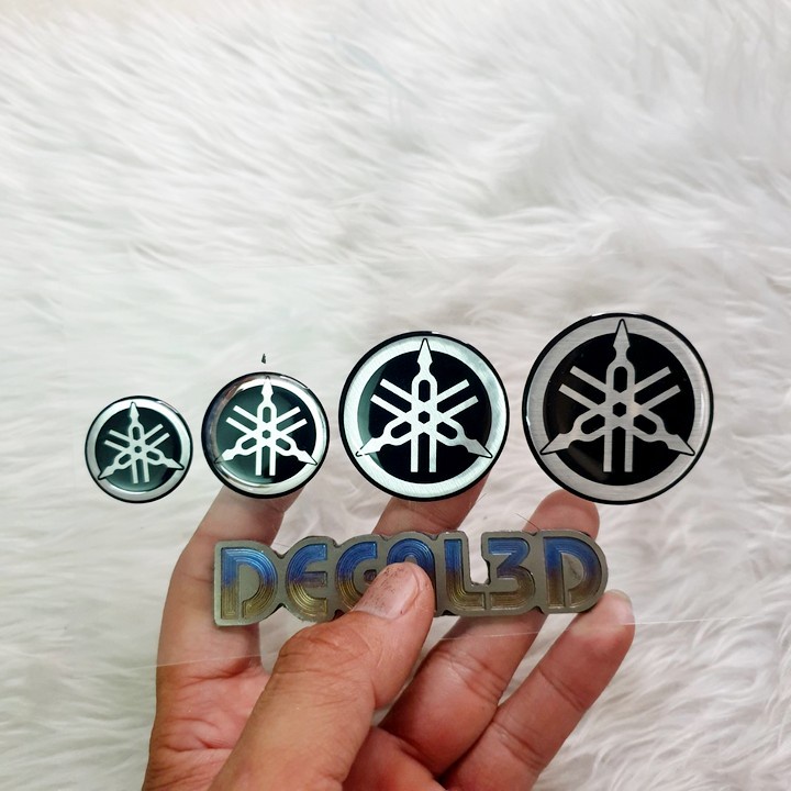 LOGO TRÒN YAMAHA NHỰA DẺO NHIỀU SIZE HÀNG CAO CẤP SIÊU NÉT