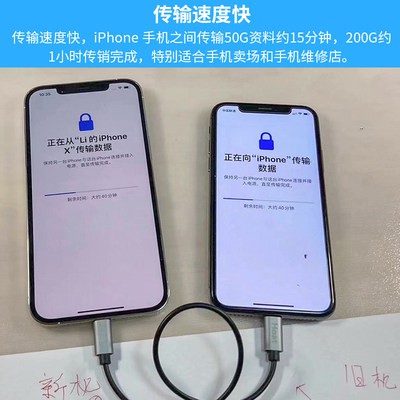 Apple điện thoại di động dữ liệu dây dẫn chuyển dữ liệu usb3 dây chuyển giao iPhone cũ sang iPhone mới