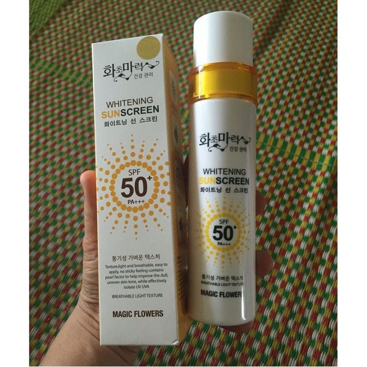 Xịt chống nắng Whitening Sun Screen che phủ tốt Hàn Quốc 150ml