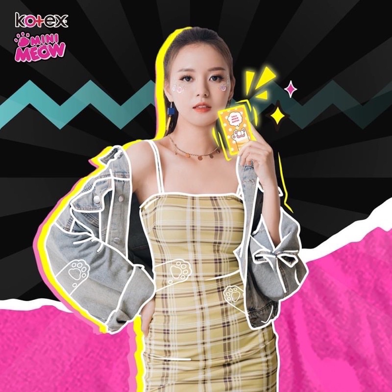 ( date mới )BVS Kotex Mini Meow 24cm 8 Miếng
