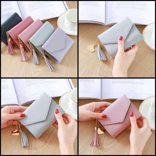 Ví cầm tay da nữ mini tua rua