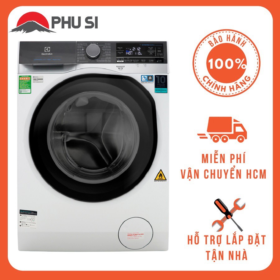 MiỄN PHÍ CÔNG LẮP ĐẶT - EWW1042AEWA - Máy giặt sấy Electrolux EWW1042AEWA, 10kg, Inverter (2019)