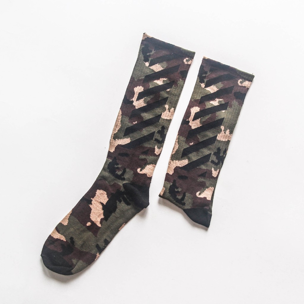 Vớ nam cổ cao Offwhite Camo - By Hachiko