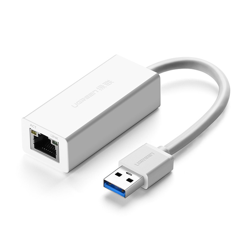 Cáp Chuyển USB 3.0 Sang Lan 1000Mbps Ugreen 20255 - USB 3.0 To Lan - Hàng Chính Hãng