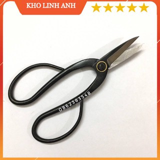 Kéo tỉa dăm thép đen, tỉa cây cảnh bonsai - KT0008