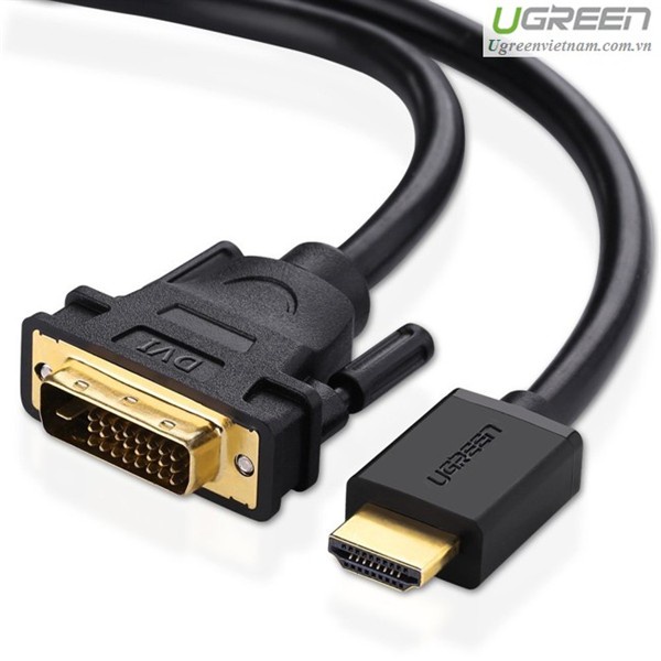 Cáp chuyển đổi HDMI to DVI  24+1 dài 1,5m chính hãng Ugreen 11150