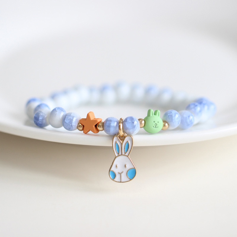 Vòng Tay Hình Ngôi Sao / Thỏ Bằng Gốm Sứ Phong Cách Hàn Quốc Cho Nữ