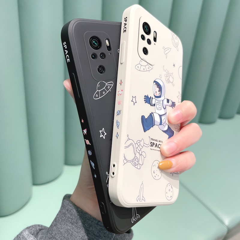 Redmi Note 8 / Redmi Note 8 Pro / Redmi Note 9 / Redmi 9t / redmi note 9t / redmi note 10 / redmi note 10 5G / redmi note 10S / redmi note 10pro ốp lưng điện thoại di động bao bảo vệ cá camera phi hành gia hoạt hình thời trang nam nữ dễ thương
