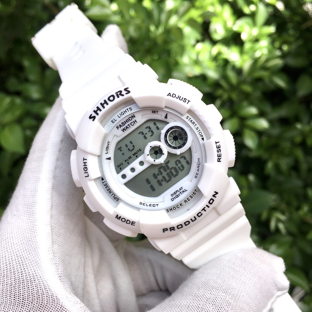 ( Mã FSS08MAY3 giảm 15% đơn hàng từ 50k ) Đồng hồ unisex thể thao điện tử SHHORS JAPAN WATCH, chống nước 3atm