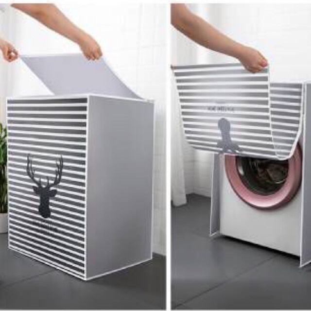 Bọc trùm máy giặt cửa trên, cửa trước chống nước hình thú dễ thương