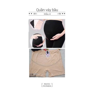Quần Mặc Váy Cotton Phối Ren Đẹp